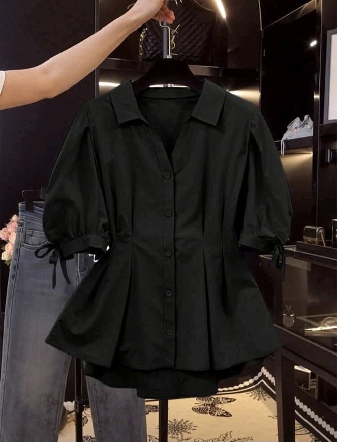 Black Button Down Blouse